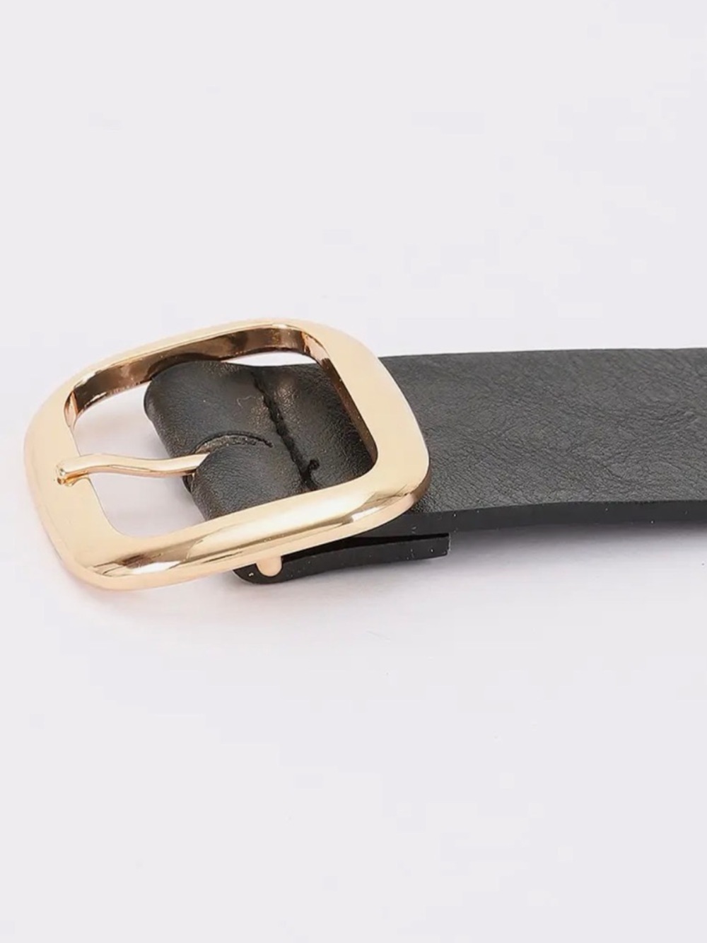 Classic Gold Buckle Studded Belt - Picture 5 of 5